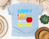 Happy Last Day Of School graphic tee in Chambray