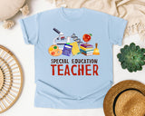 Special Education Teacher graphic tee in Chambray