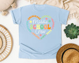 Middle School Crew Heart Graphic Tee graphic tee in Chambray