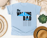 The Walking Dad White 2 graphic tee in Chambray