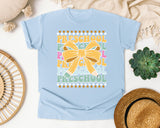 Preschool Stacked Bow Graphic Tee graphic tee in Chambray