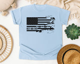 Best Dad Ever Black graphic tee in Chambray