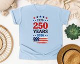 1776 250 Years 2026 graphic tee in Chambray