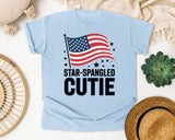 Star Spangled Cutie White 5 graphic tee in Chambray