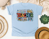 Teacher School Supplies Graphic Tee graphic tee in Chambray
