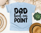 Dad Bod On Point White graphic tee in Chambray