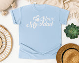 I Love My Dad Classic graphic tee in Chambray