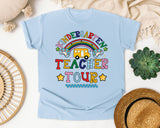 Kindergarten Teacher Tour graphic tee in Chambray
