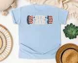 Gym Dad graphic tee in Chambray