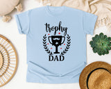 Trophy Dad graphic tee in Chambray