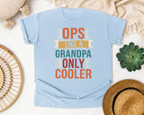 Like A Grandpa Only Cooler graphic tee in Chambray