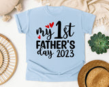 My 1st Father's Day graphic tee in Chambray