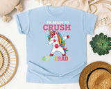 Im Ready To Crush 6th Grade Unicorn graphic tee in Chambray