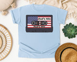 Dad's Mix graphic tee in Chambray