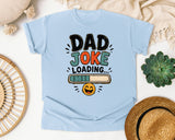 Dad Joke Loading Black graphic tee in Chambray