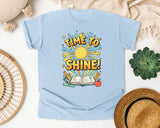 Time To Shine graphic tee in Chambray