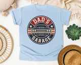 Dad's Garage Grey 2 graphic tee in Chambray