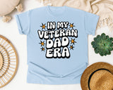 In My Veteran Dad Era graphic tee in Chambray