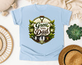Grow With Dad graphic tee in Chambray