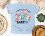 Its A Good Day To Teach Tiny Humans graphic tee in Chambray
