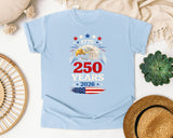 250 Years 2026 Red graphic tee in Chambray