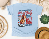 You Look Like The 4th Of July Grey graphic tee in Chambray
