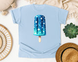 Blue Star Popsicle graphic tee in Chambray
