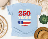 250 Years American Freedom graphic tee in Chambray