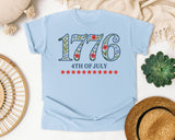 1776 4th Of July graphic tee in Chambray