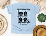 Dad's Dream Team graphic tee in Chambray