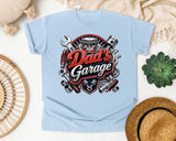 Dad's Garage Grey graphic tee in Chambray