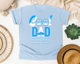 Cool Dad Blue graphic tee in Chambray