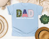 Dad Man Myth Legend Grey graphic tee in Chambray