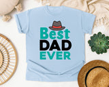Best Dad Ever Grey 5 graphic tee in Chambray