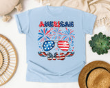 American Dad graphic tee in Chambray