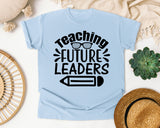 Teaching Future Leaders graphic tee in Chambray