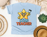 Star Teacher graphic tee in Chambray