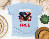 Freedom Is Not Free Black graphic tee in Chambray