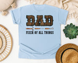 Dad Fixer Of All Things Brown 3 graphic tee in Chambray