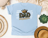 Dad Hardworking Strong Funny Loving Protector graphic tee in Chambray