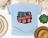 Ameri Can graphic tee in Chambray