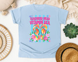Teachers Need Vitamin Sea graphic tee in Chambray