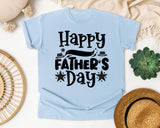 Happy Father's Day graphic tee in Chambray