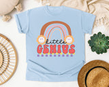 Little Genius graphic tee in Chambray
