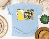 Dad Fuel Yellow graphic tee in Chambray