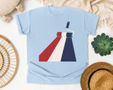 Patriotic Paint Roller graphic tee in Chambray