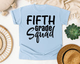Fifth Grade Squad Bold graphic tee in Chambray
