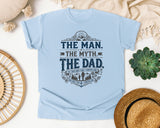 The Man The Myth The Dad Grey 2 graphic tee in Chambray