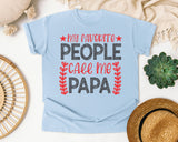 My Favorite People Call Me Papa Grey graphic tee in Chambray