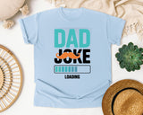 Dad Joke Loading Teal 3 graphic tee in Chambray